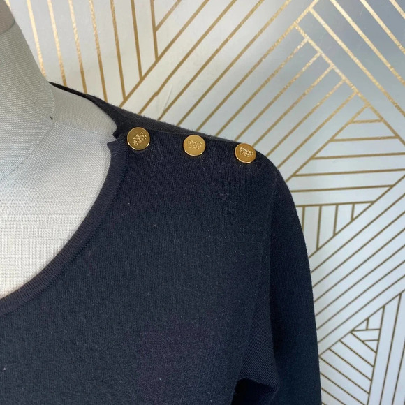 Ralph Lauren Black Label Button Shoulder Sweater - Picture 4 of 10